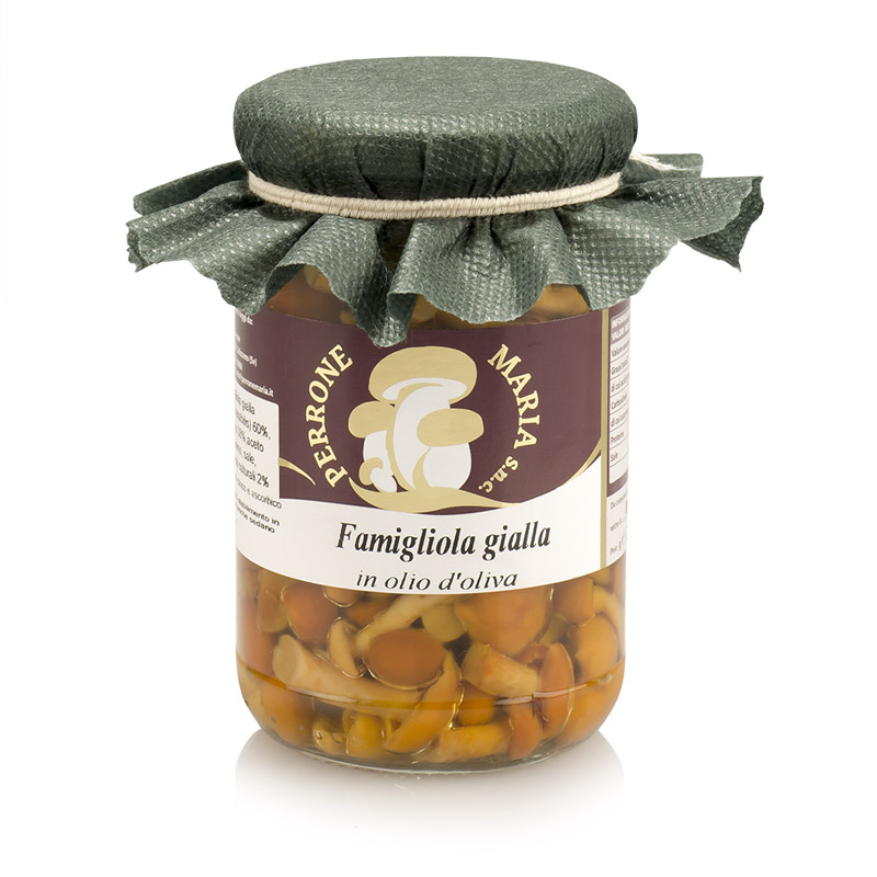 Funghi chiodini in olio d'oliva  (Famigliola gialla)